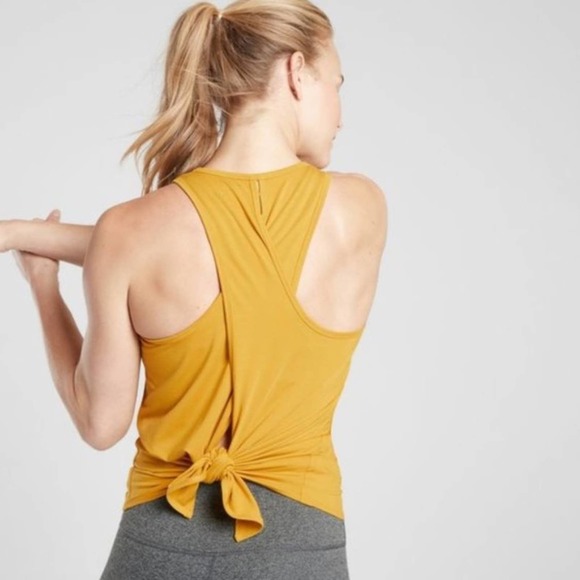 Athleta Essence Vital Tie Back Tank Top WHITE XXS - Picture 8 of 16